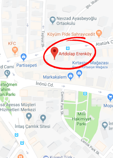 erenkoy map min - Mağazalar